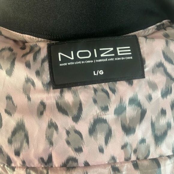 Noize Amber M Metallic Bomber Jacket Vegan Large - Picture 10 of 15